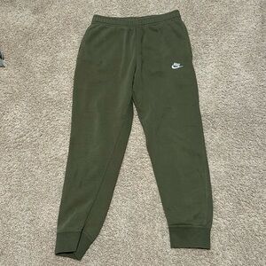 Olive green Nike pants